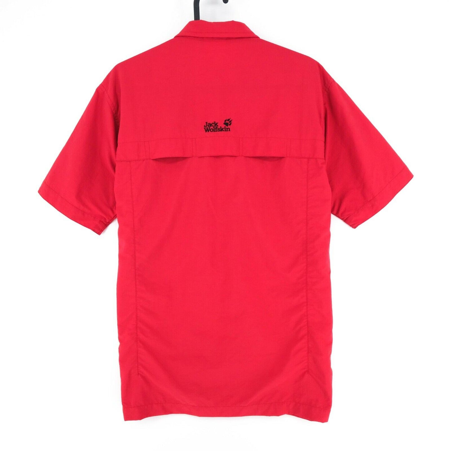 JACK WOLFSKIN Travel Red Short Sleeves Shirt Size S