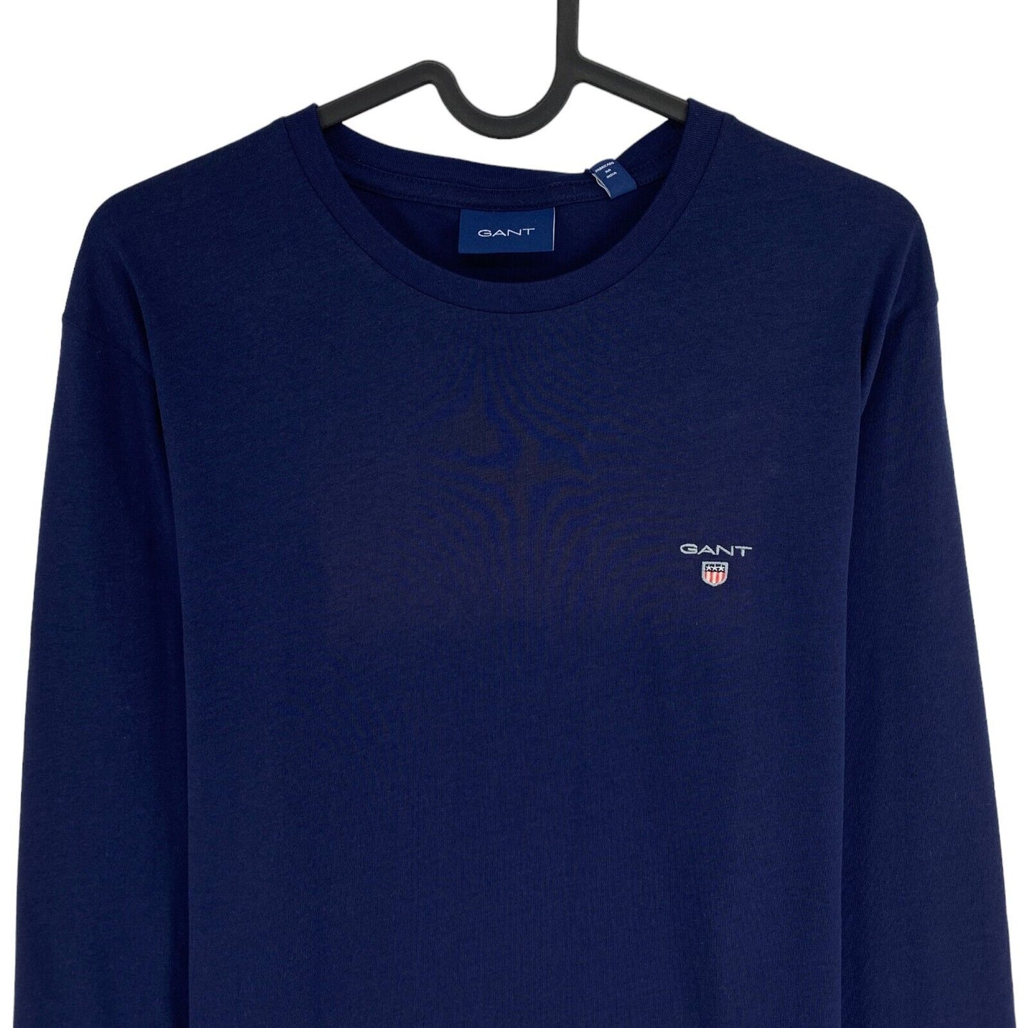 GANT Navy Blue Original Crew Neck Long Sleeves T Shirt Size M