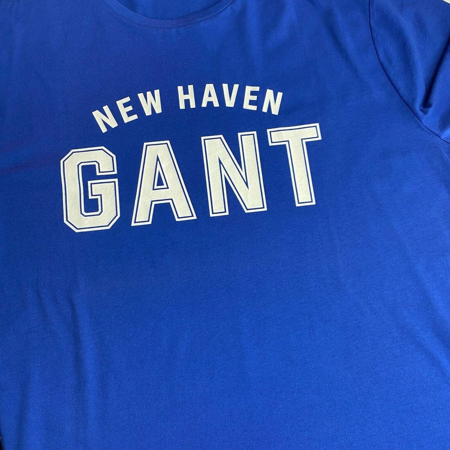 GANT Blue Logo Crew Neck Short Sleeves T Shirt Size XL