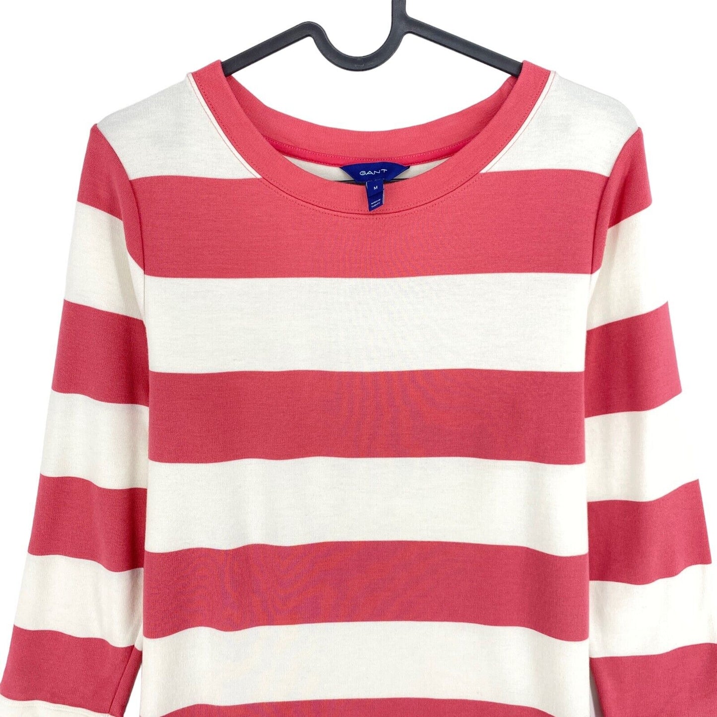 GANT Pink Stripe Crew Neck Dress Size M