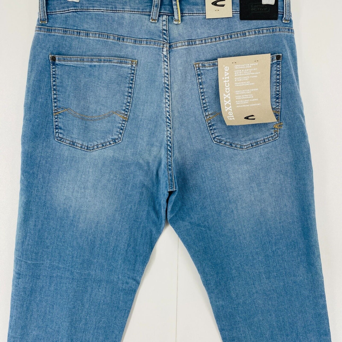 Camel Active HOUSTON Mens Blue Regular Straight Fit Jeans Size W36 L30