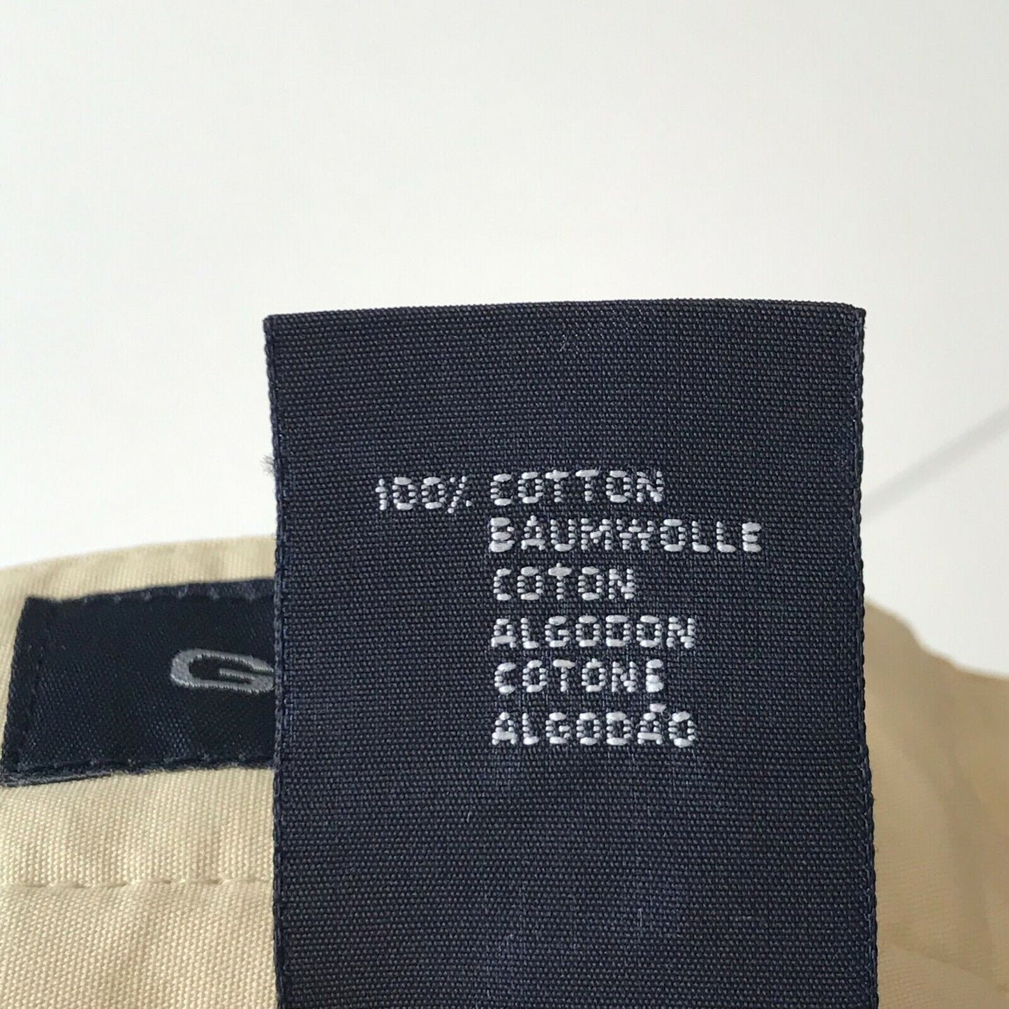 GANT Beige Chinohose mit normaler gerader Passform, Größe 46 W31