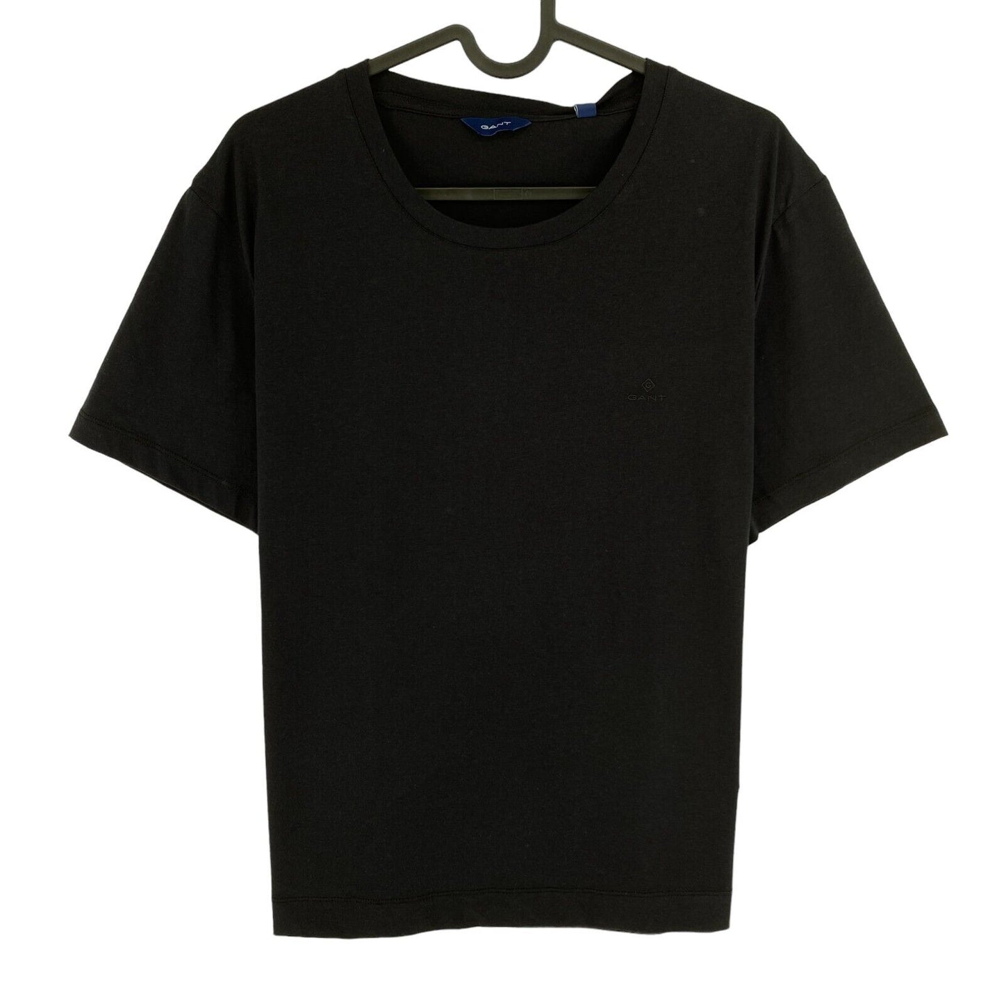 GANT T-Shirt mit Rundhalsausschnitt, Schwarz, Original, Größe XL