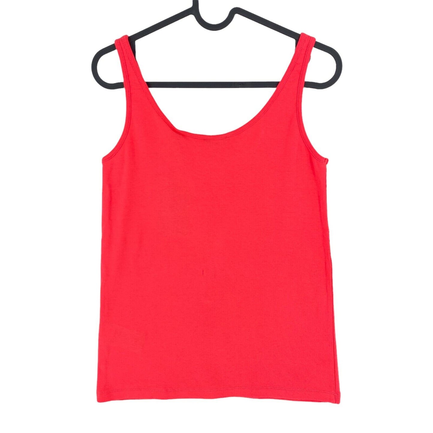 GANT Red 1 x 1 Rib Scoop Neck Tank Top Size M