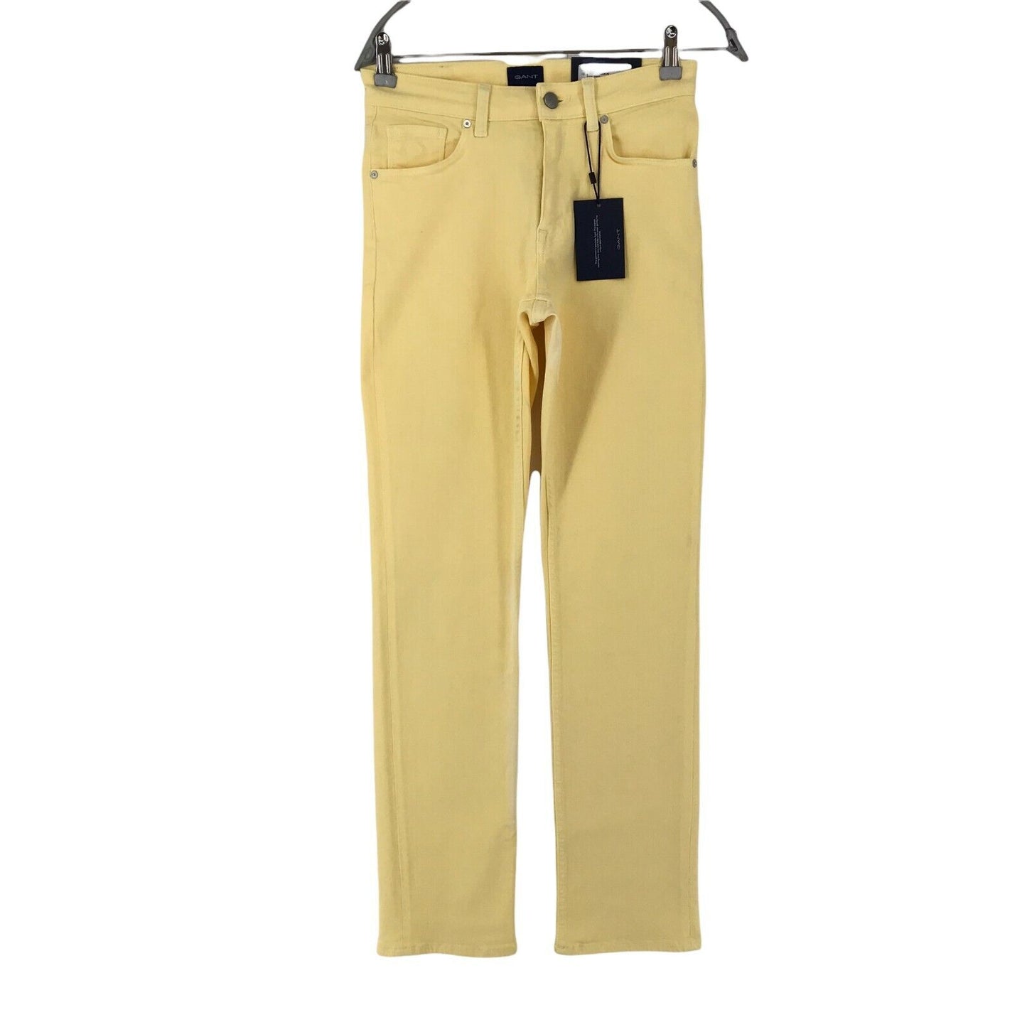 GANT Women Yellow Stretch Mid Rise Slim Fit Jeans Size W27 L32