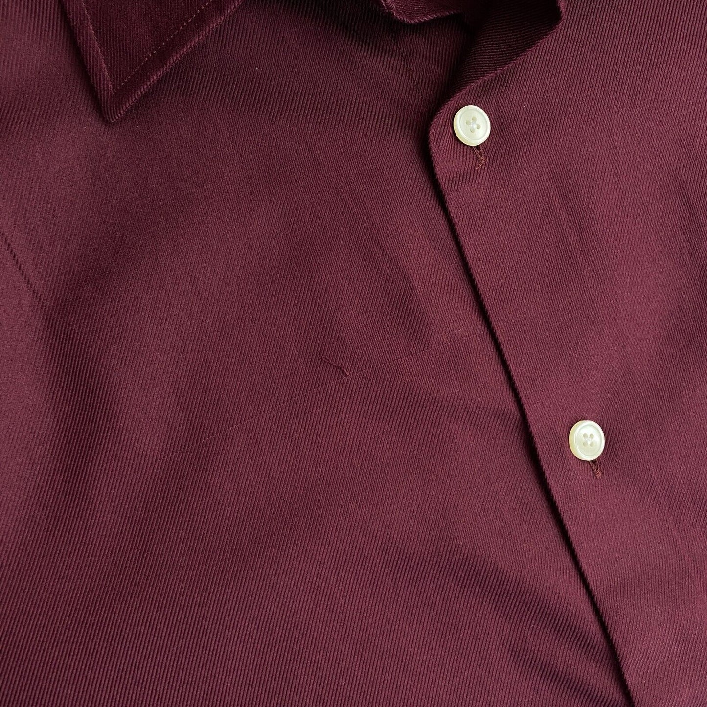 GANT Dark Red Formal Twill Slim Fit Shirt Size M 39/40 15.75