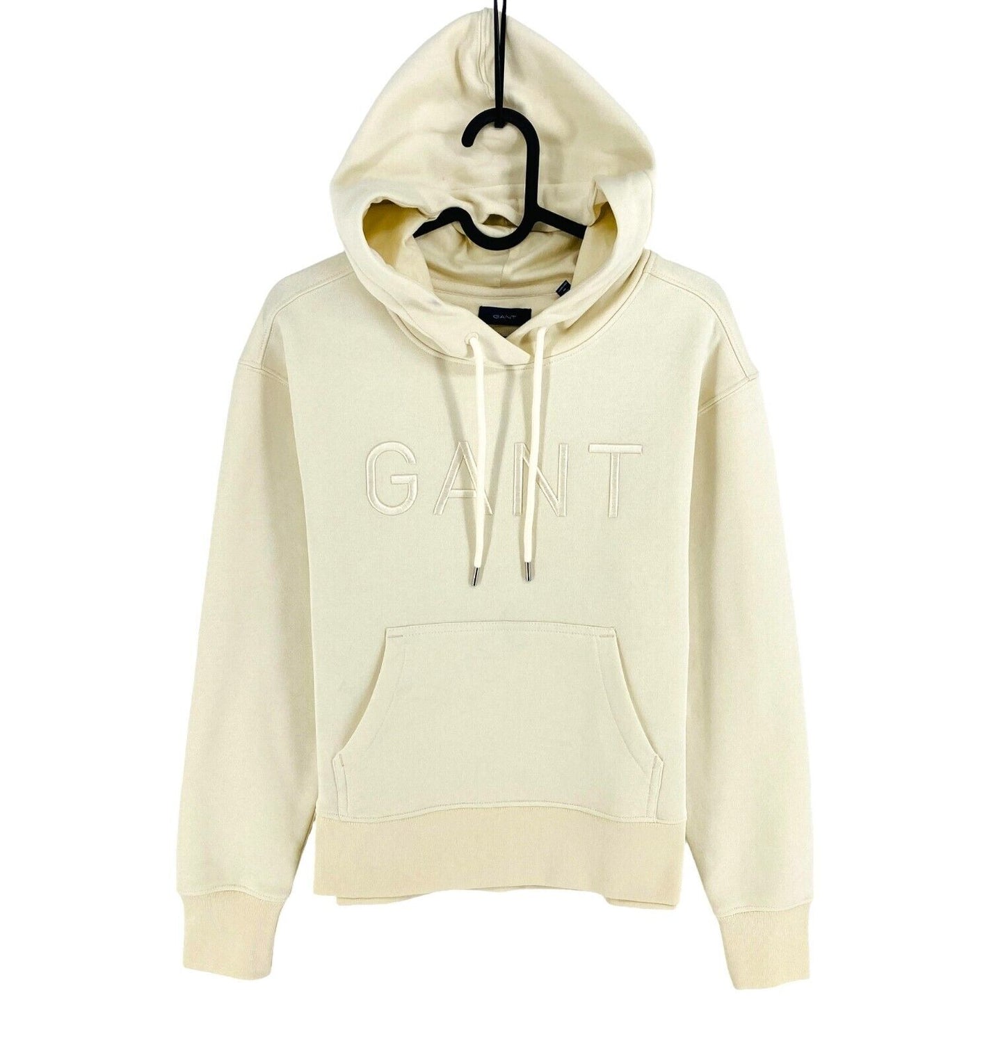 GANT Beige Tonal Logo Hoodie Sweater Pullover Size XS