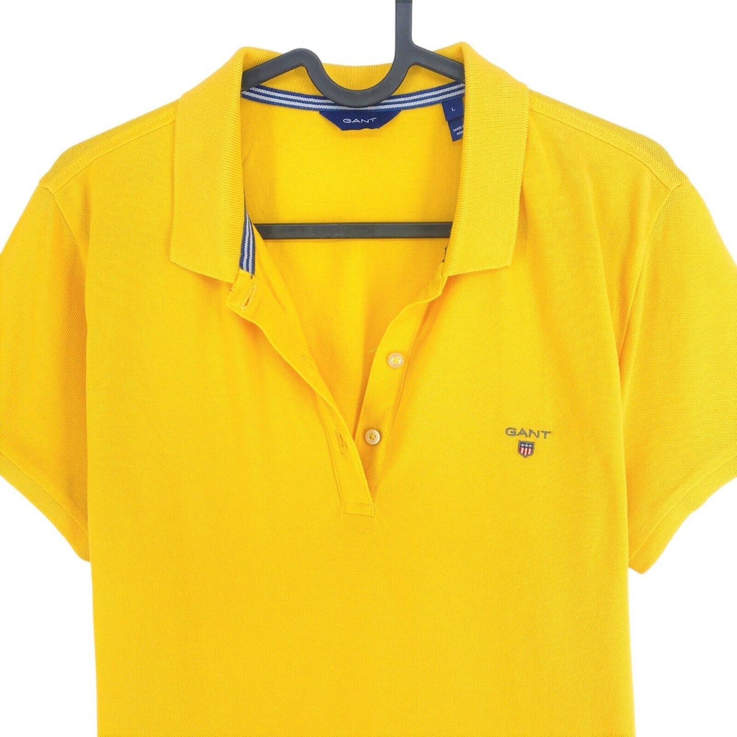 GANT Yellow Original Pique Polo Shirt Size L