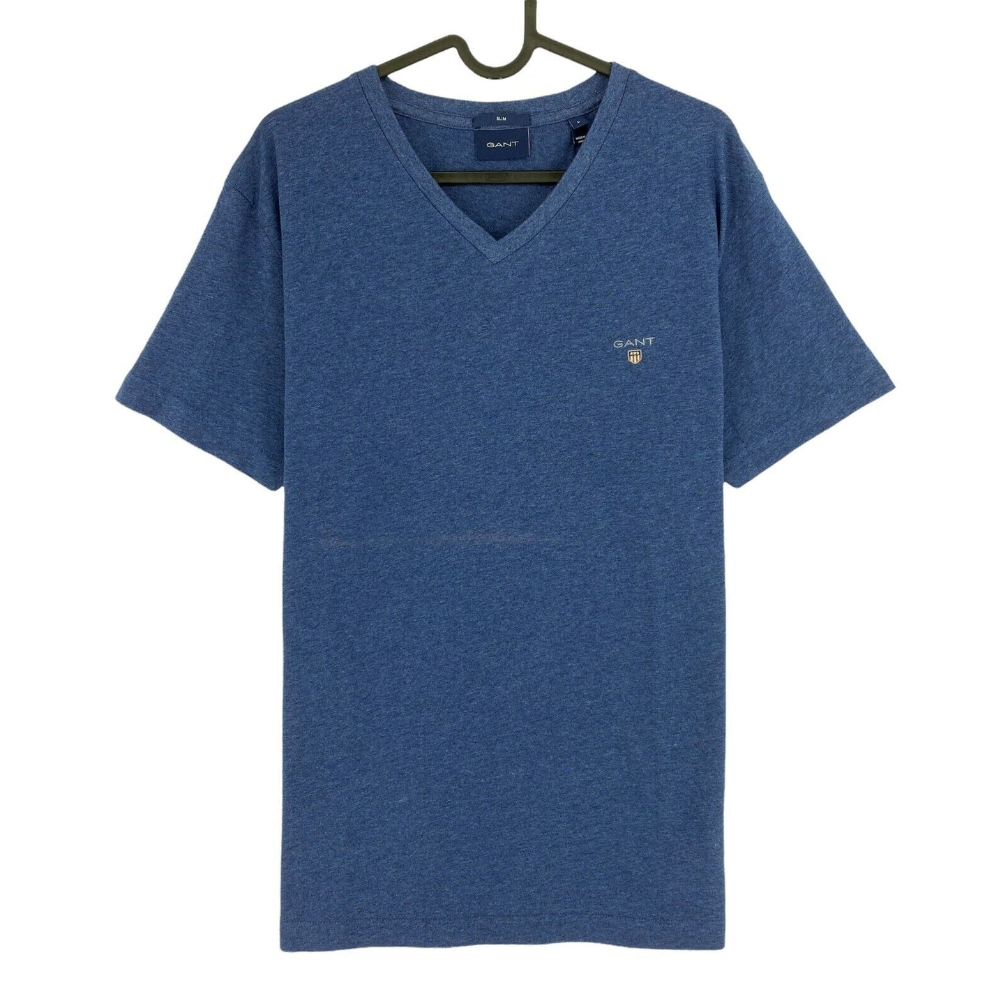 GANT Dark Blue Original Slim V Neck T Shirt Size L