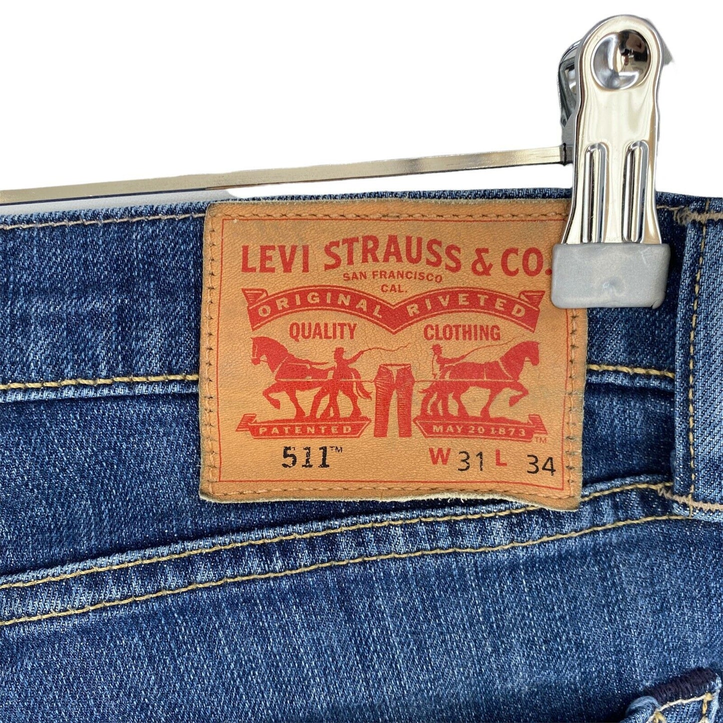 Levi's 511 Blue Stretch Slim Fit Jeans W31 L34