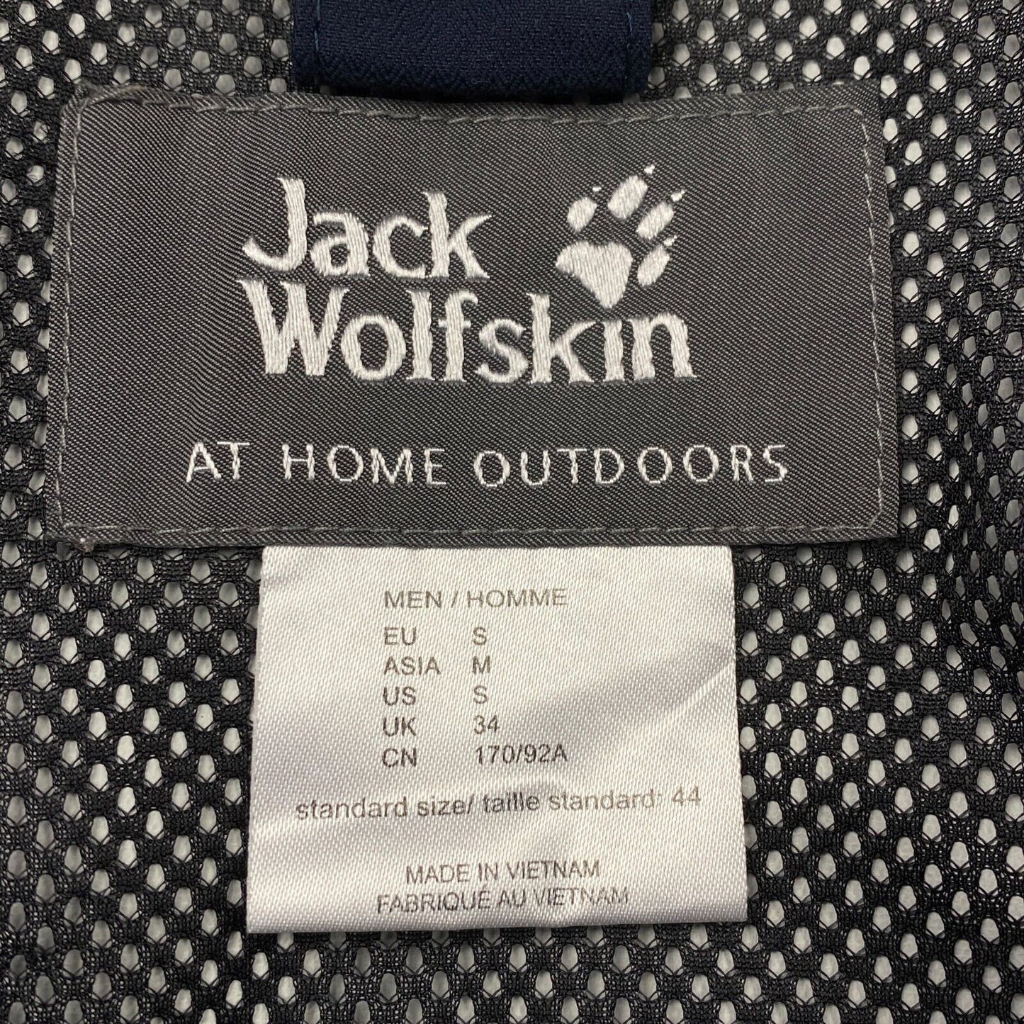 Jack Wolfskin Texapore Navy Blue Hooded Jacket Coat Size S