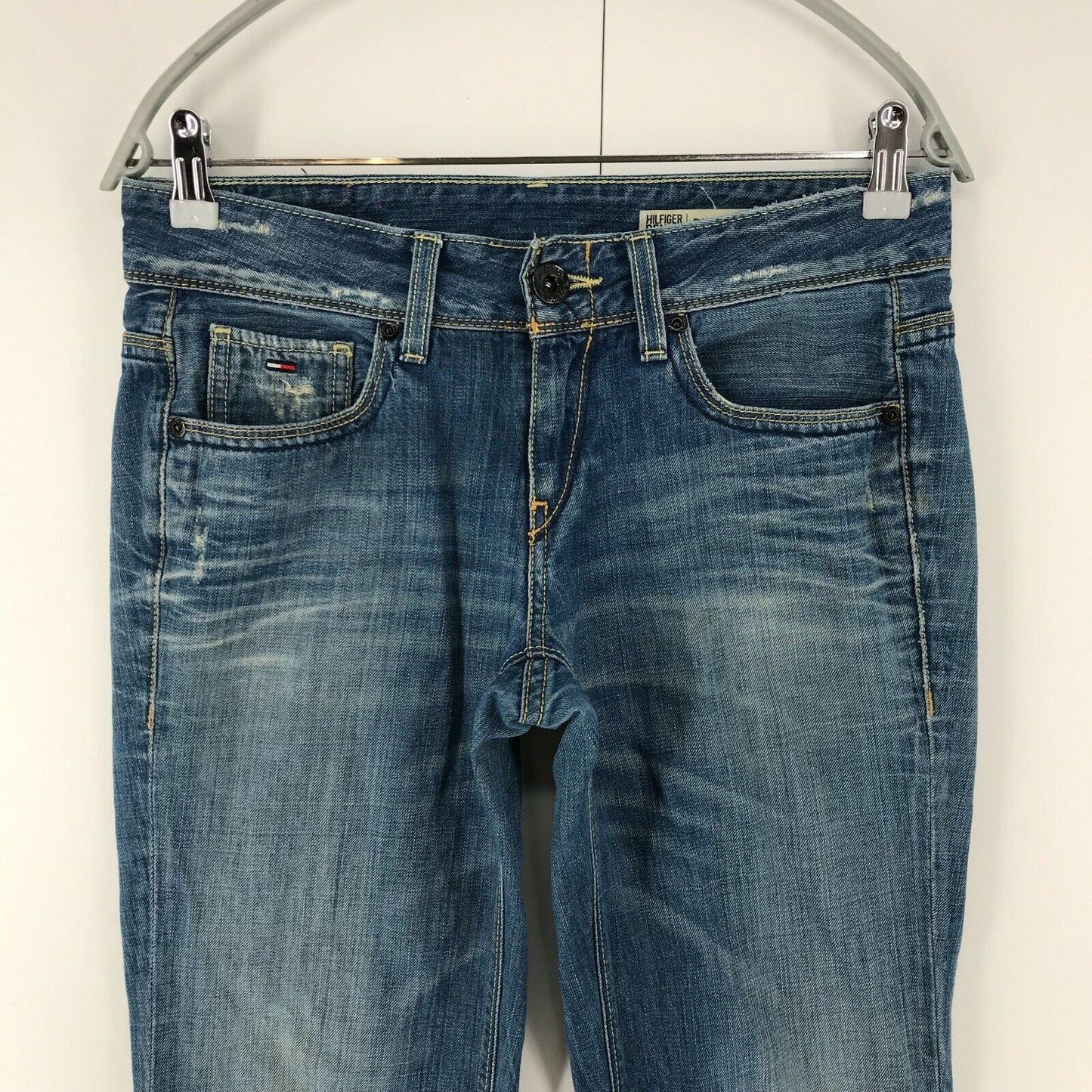 Tommy Hilfiger RUBY femmes bleu coupe droite régulière jean W28 L32