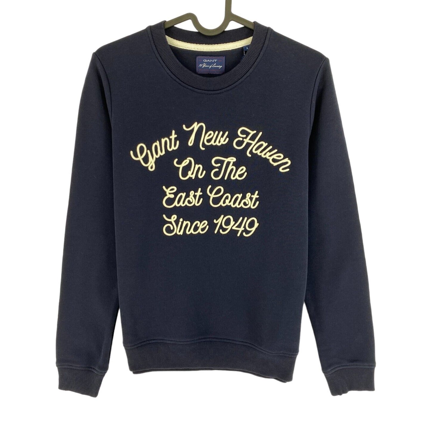 GANT Bleu Marine PR Anniversaire Crew Neck Jumper Pull Pull Taille S