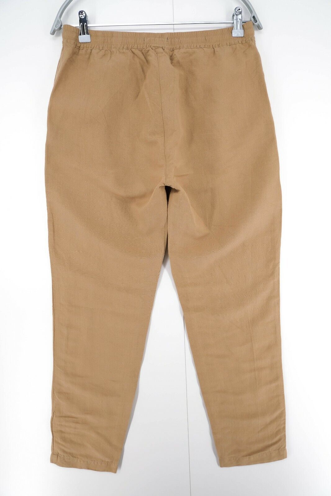 GANT Brown Summer Linen Pull On Pants Trousers Size EUR 38 UK 10 US 8