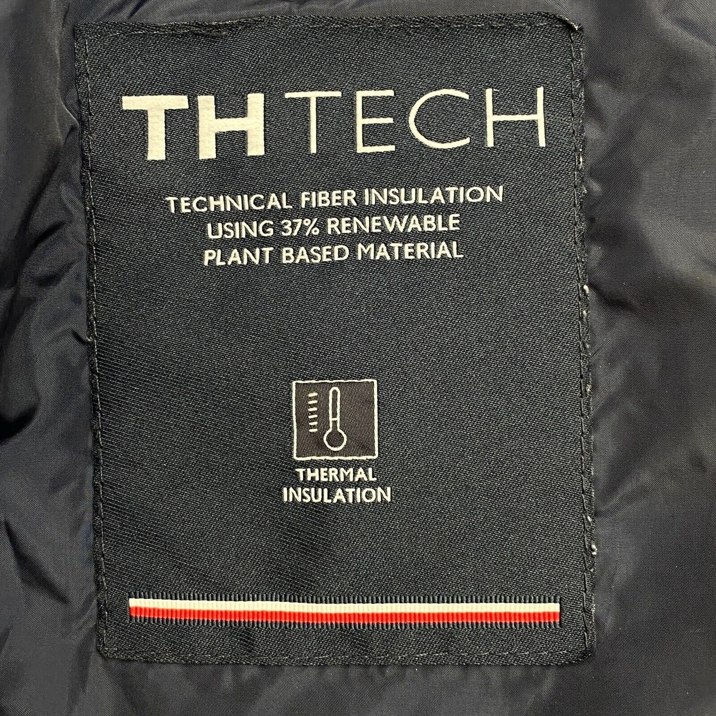 TOMMY HILFIGER TECH Thermal Insulation Black Quilted Jacket Size L