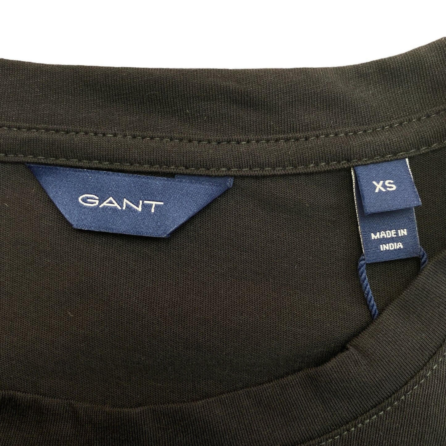 GANT T-shirt noir original à col rond Taille XS