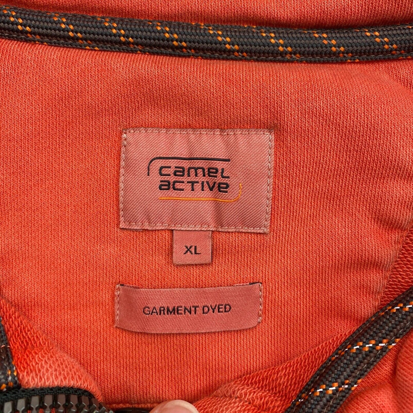 CAMEL ACTIVE Orange Half Zip Sweater Pullover Size XL