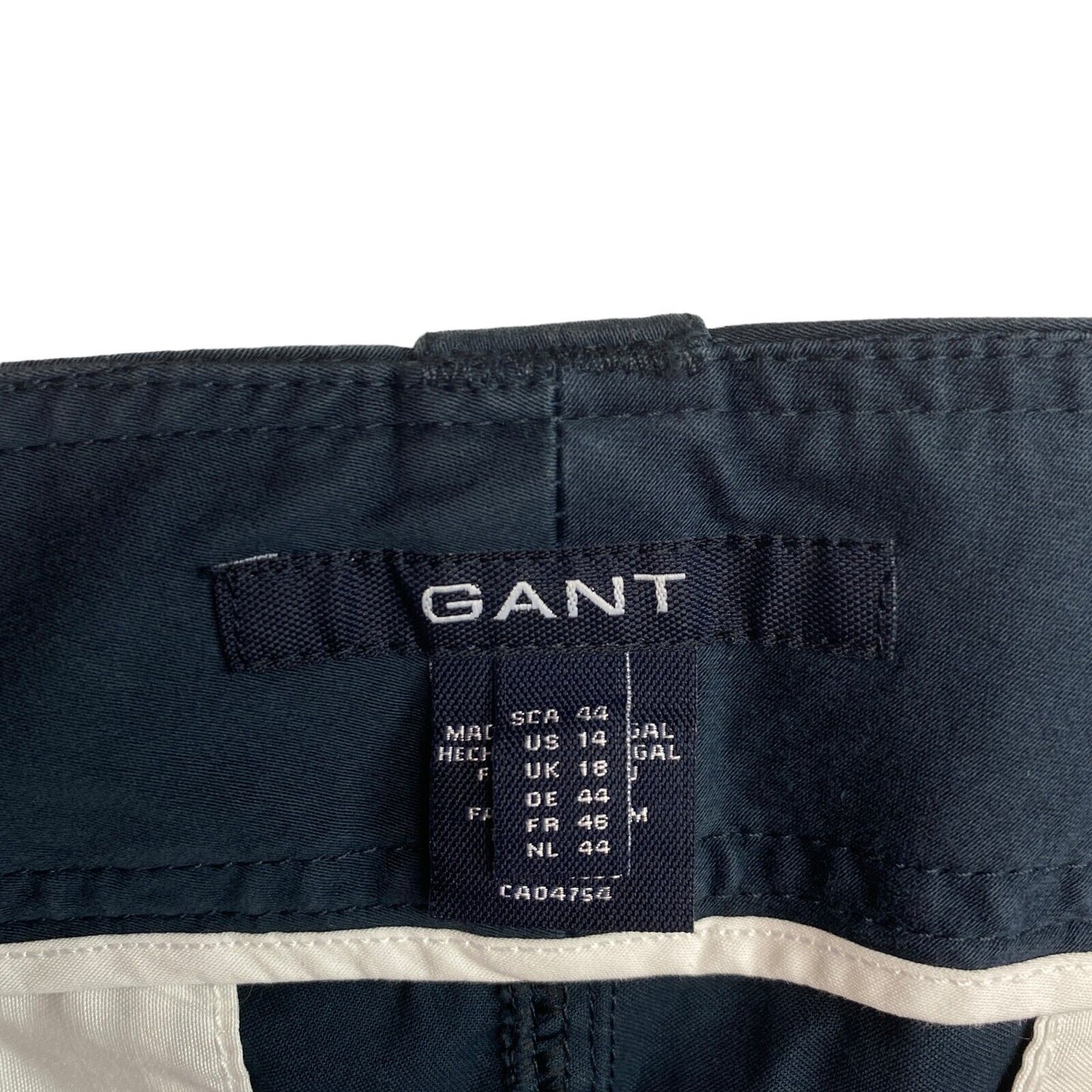 GANT Navy Blue G.N.H. Wide Pants Trousers Size EU 44 UK 18 US 14