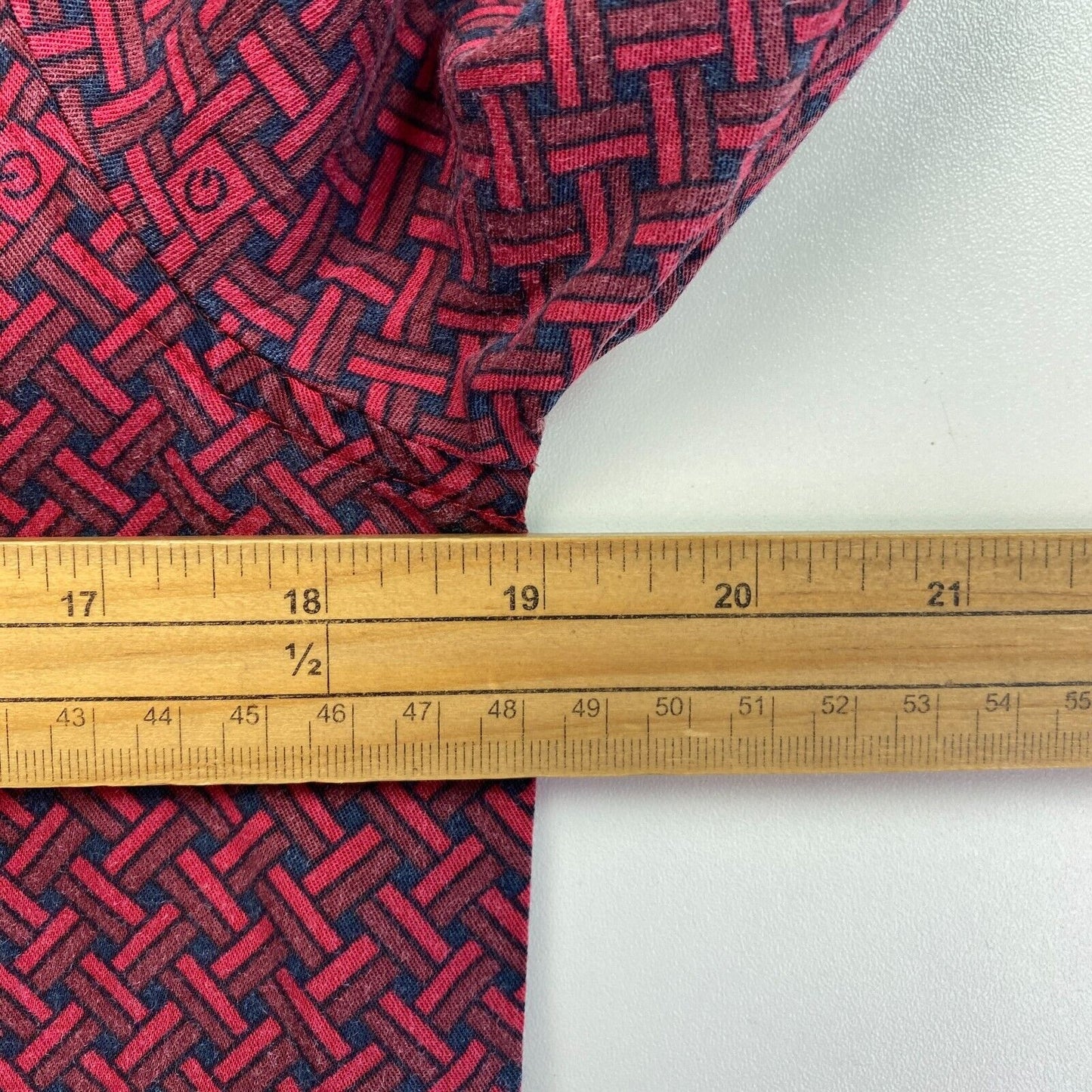 GANT Rotes geometrisches A-Linien-Hemdkleid, Größe EU 36 UK 10 US 6