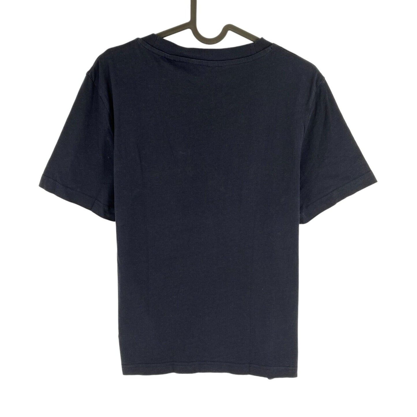 GANT Women Navy Blue Tonal Archive Shield Crew Neck Short Sleeve T Shirt Size L