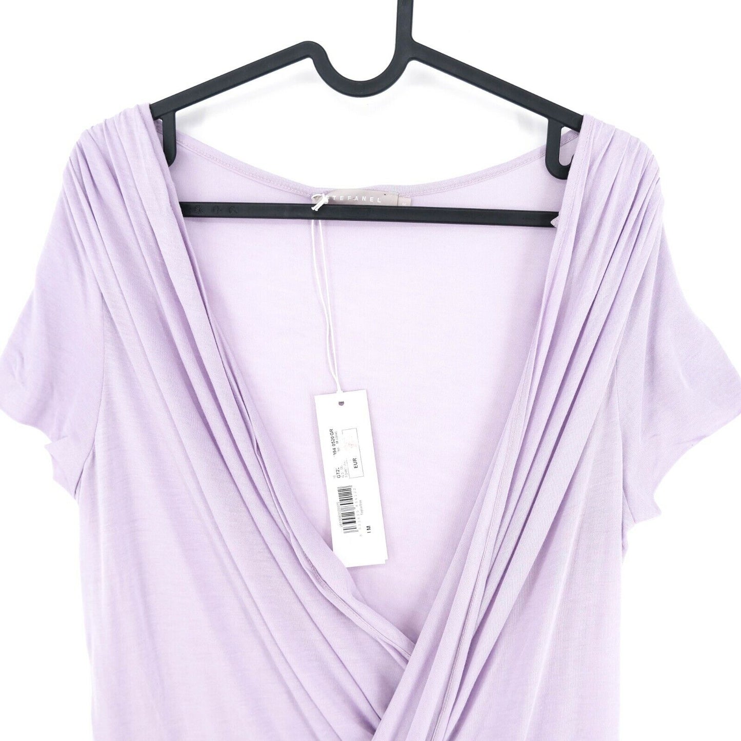 RRP €105 STEFANEL Purple V Neck Top T Shirt Size M L