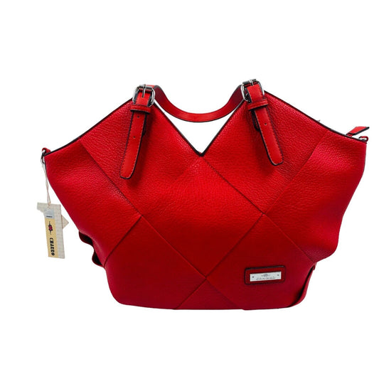 CHARRO Red Eco Leather Shoulder Bag  Handbag