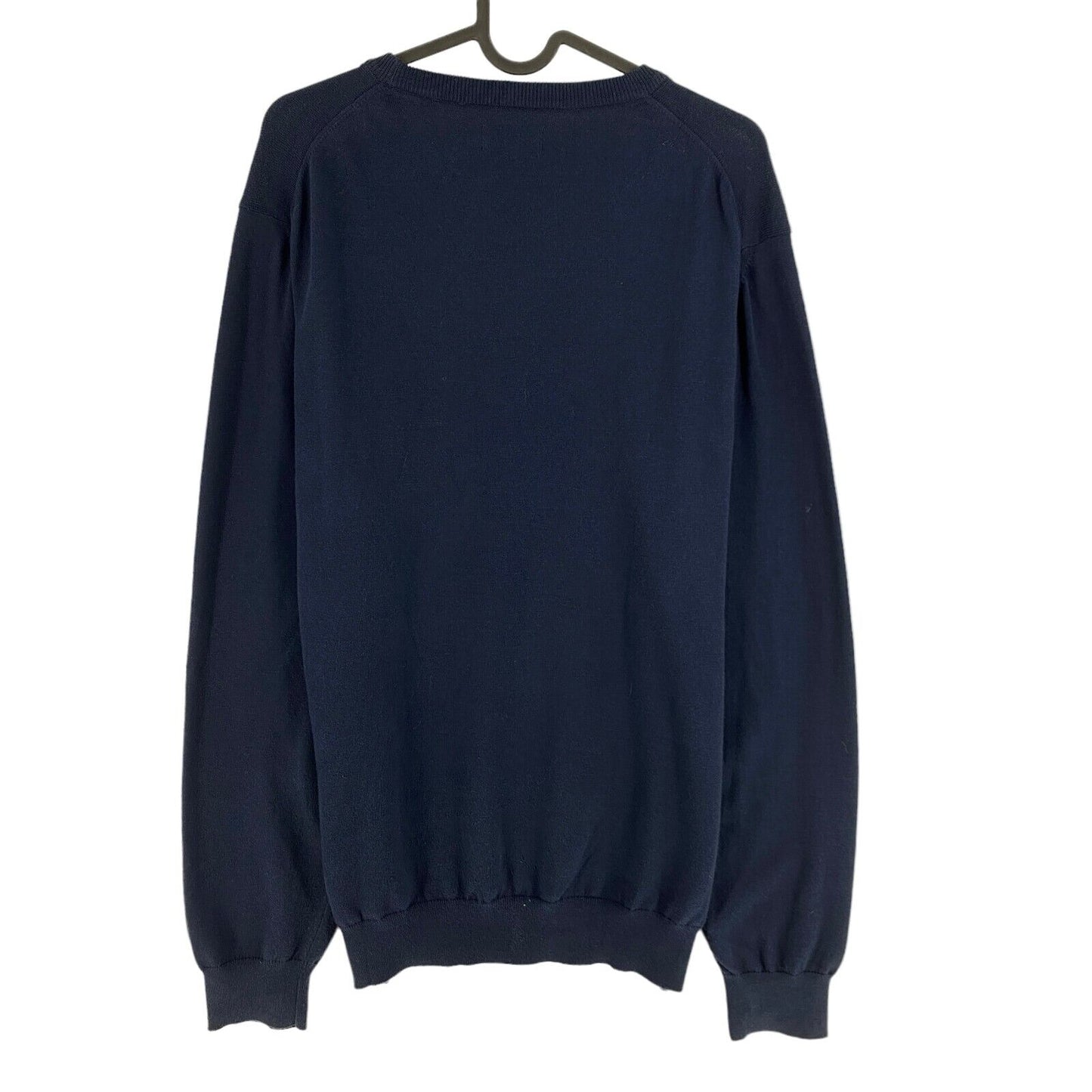 GANT Navy Blue Original Cotton Crew Neck Sweater Pullover Size L