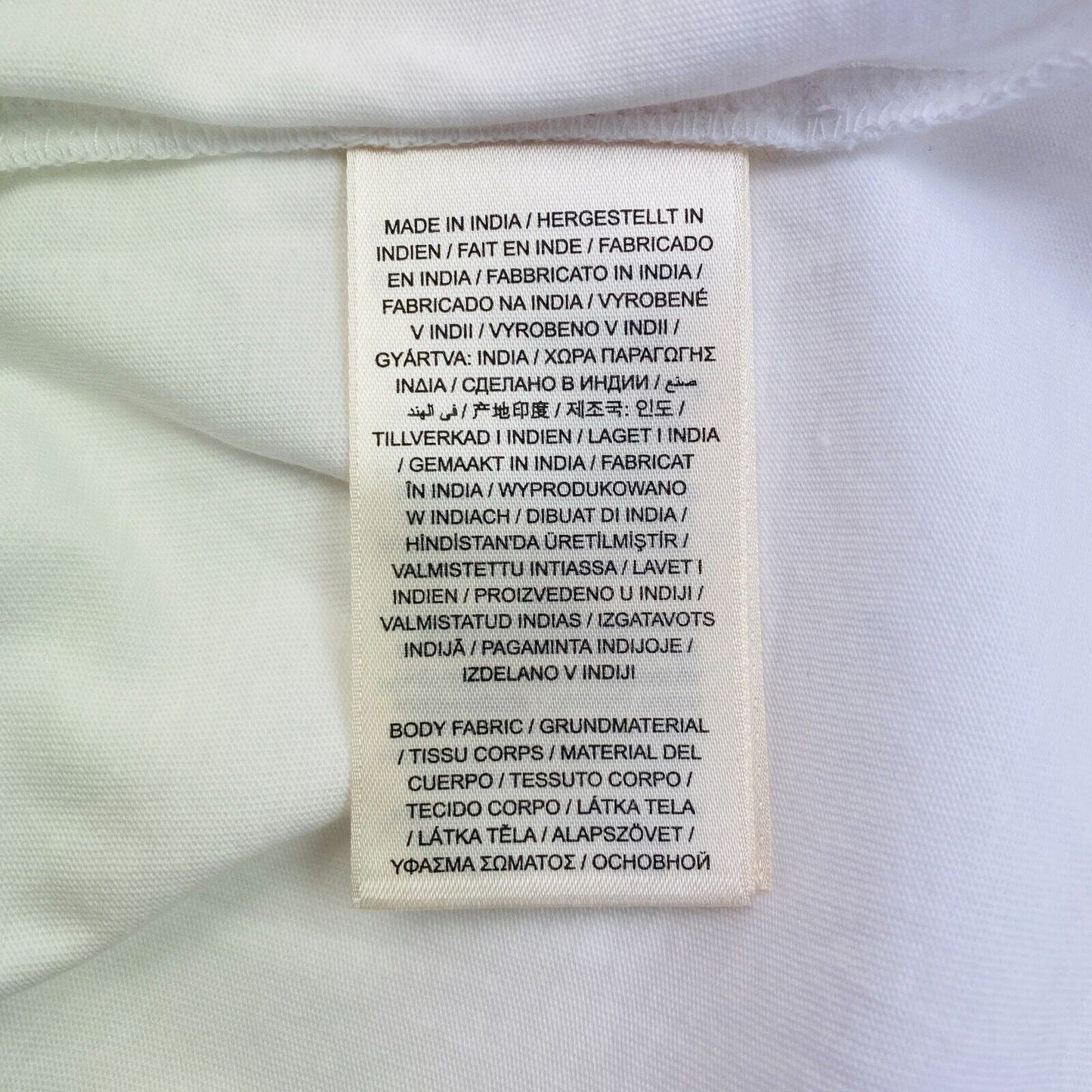 GANT Men White Reg Shield Crew Neck Short Sleeve T Shirt Size L