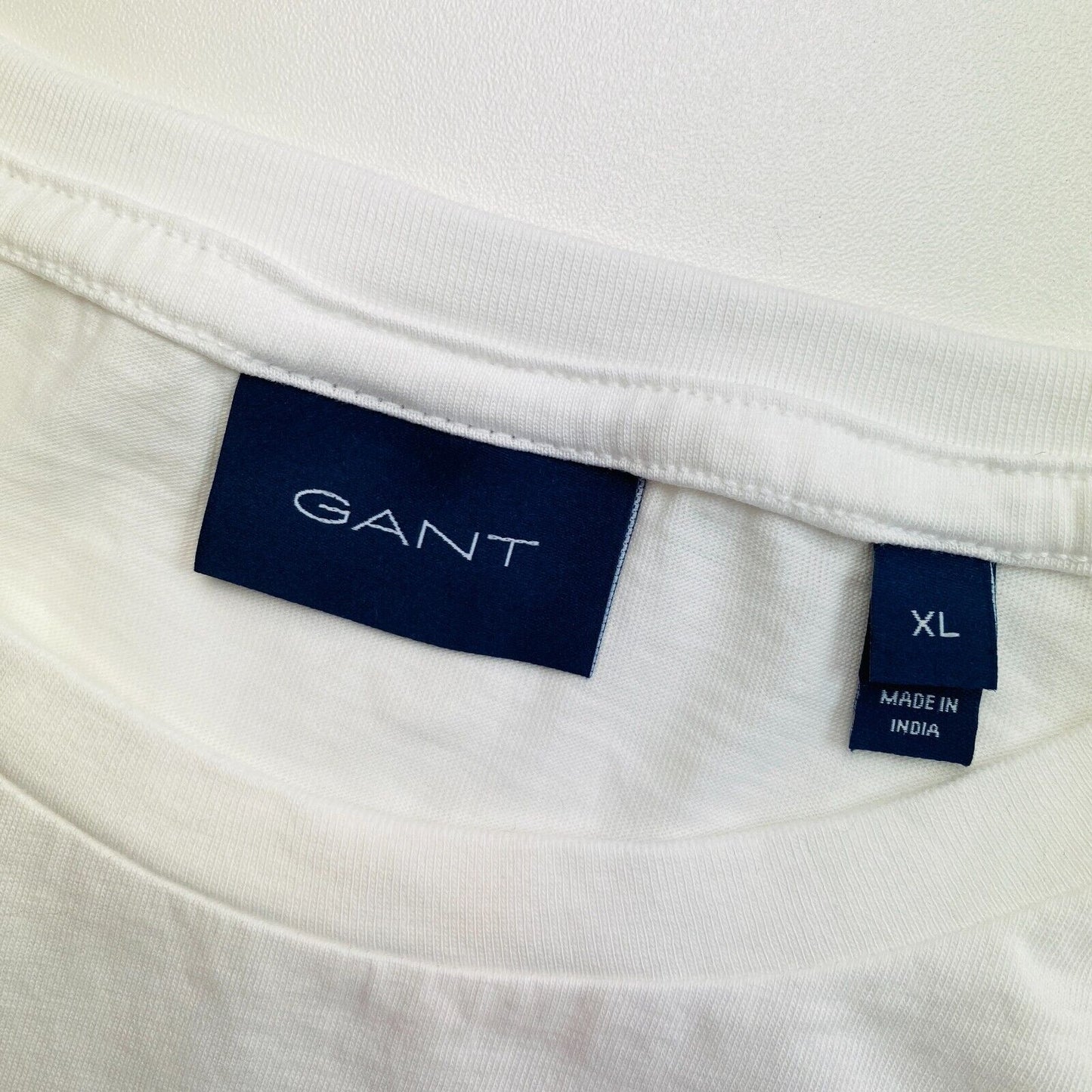 GANT White Original Long Sleeves Crew Neck T Shirt Size XL