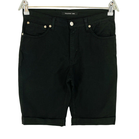 TOLLEGNO 1900 Black Bermuda Shorts Size 42 EU 38 UK 10 US 6