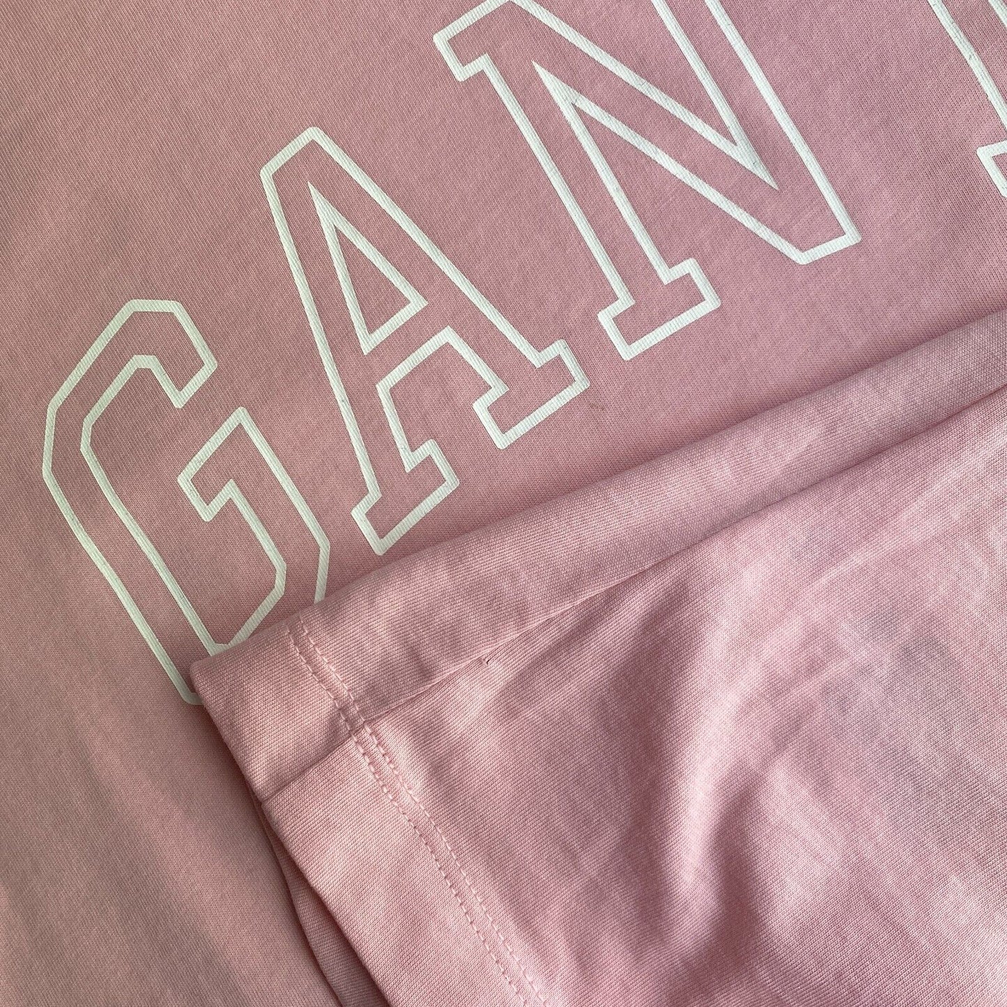 GANT Light Pink Arch Logo Crew Neck T Shirt Size XS