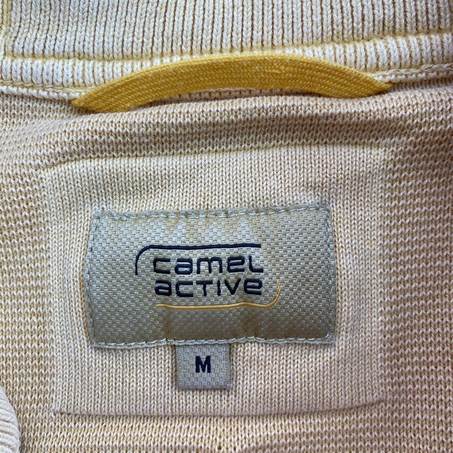 Camel Active Yellow High Neck Jumper Pullover Size M