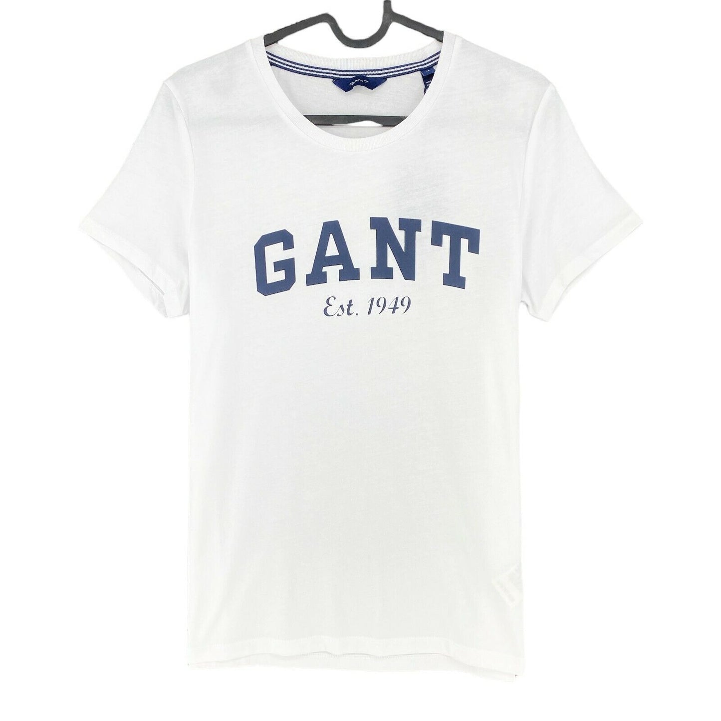 GANT White Logo Crew Neck T Shirt Size M