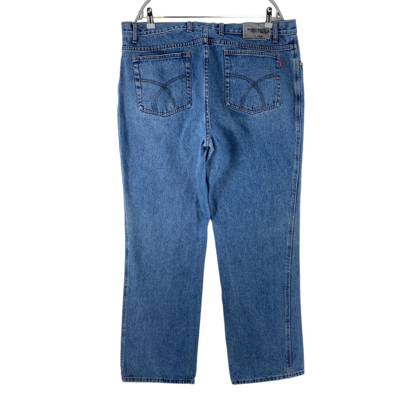 EXPLORER Blue Retro Classic Regular Straight Fit Jeans EU 58 W38 L34