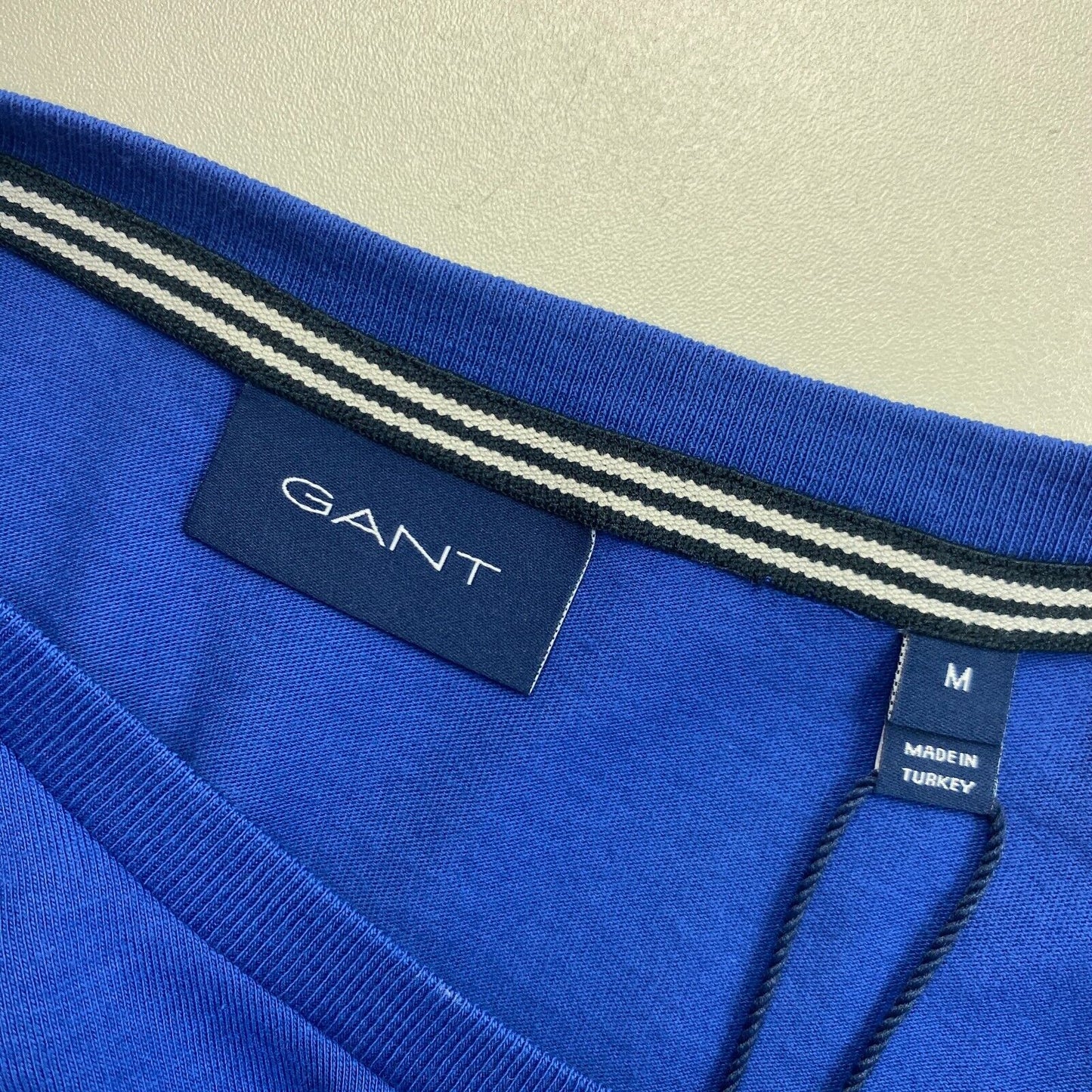 GANT Navy Blue Logo Crew Neck T-Shirt Size M