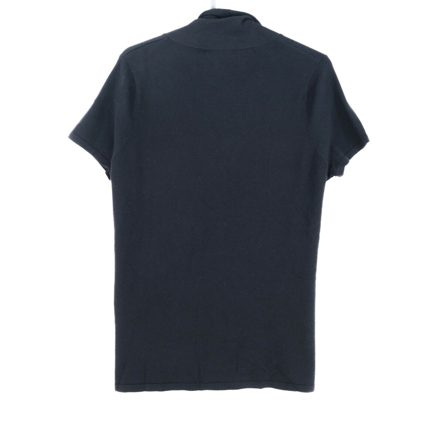 Persona Black V Neck Top T Shirt Size M