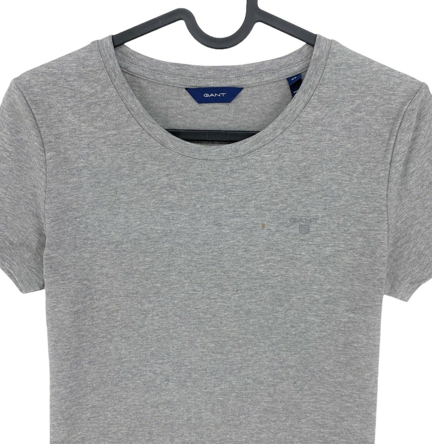 GANT T-Shirt mit Rundhalsausschnitt, Grau, Größe XS