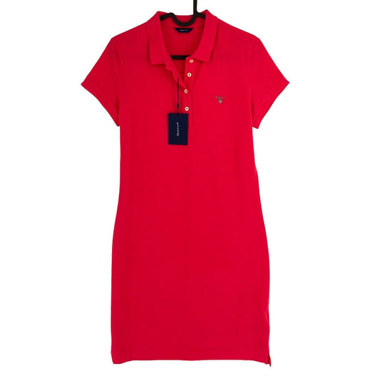 GANT Women Pink Original SS Pique Polo Dress Size S