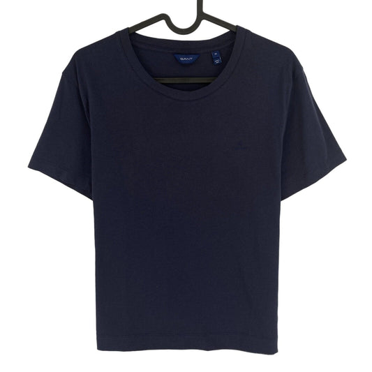 GANT Women Navy Blue Original Crew Neck T Shirt Size M