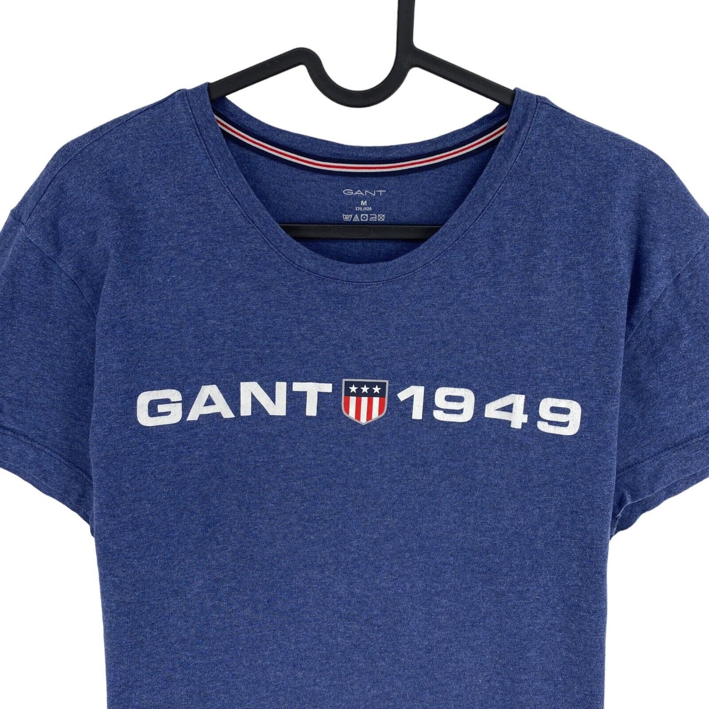 GANT Men Blue Logo Crew Neck Short Sleeves T Shirt Size M