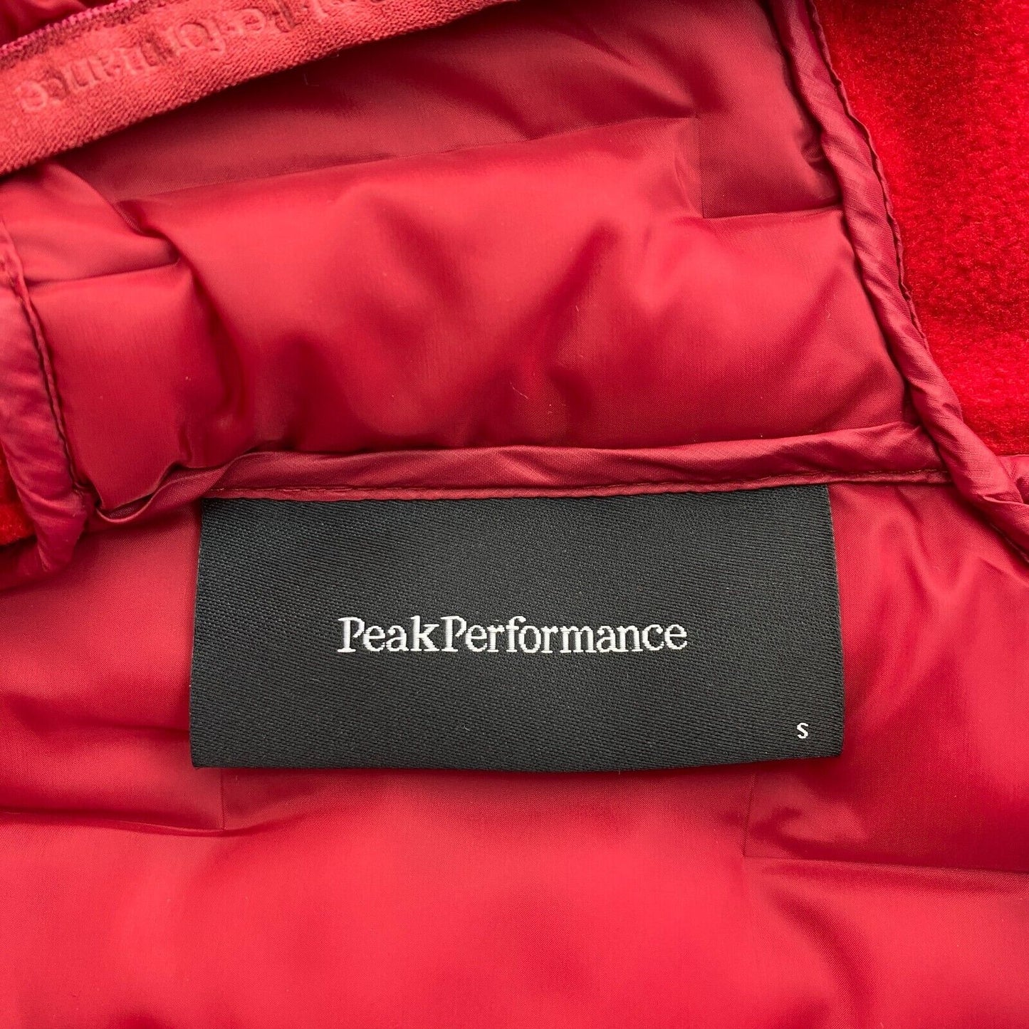 Peak Performance Men Red Argon Hybrid Hood Jacket Coat Size S