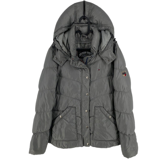 Hilfiger Denim Gris À Capuchon Doudoune Manteau Taille XL