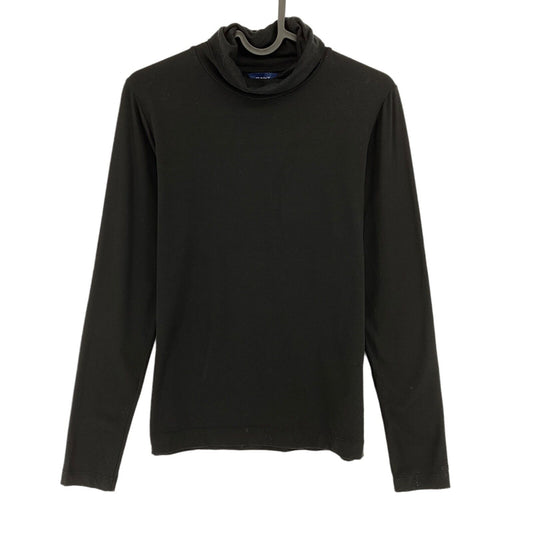 GANT Black Jersey Turtle Neck Long Sleeves T Shirt Size M