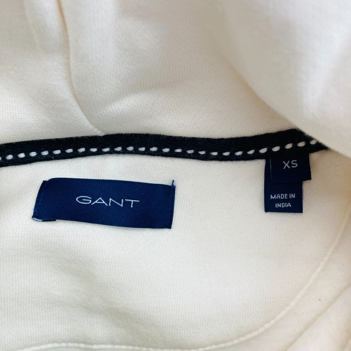 GANT Weiß Logo Hoodie Pullover Pullover Größe XS