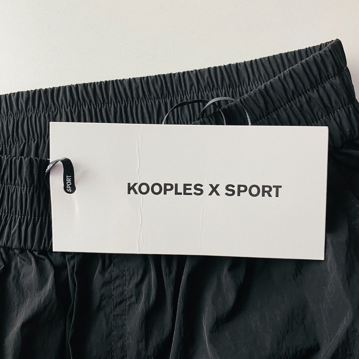 The Kooples SPORT Women Black Relaxed Fit Rain Sweatpants Trousers Size 1 W25