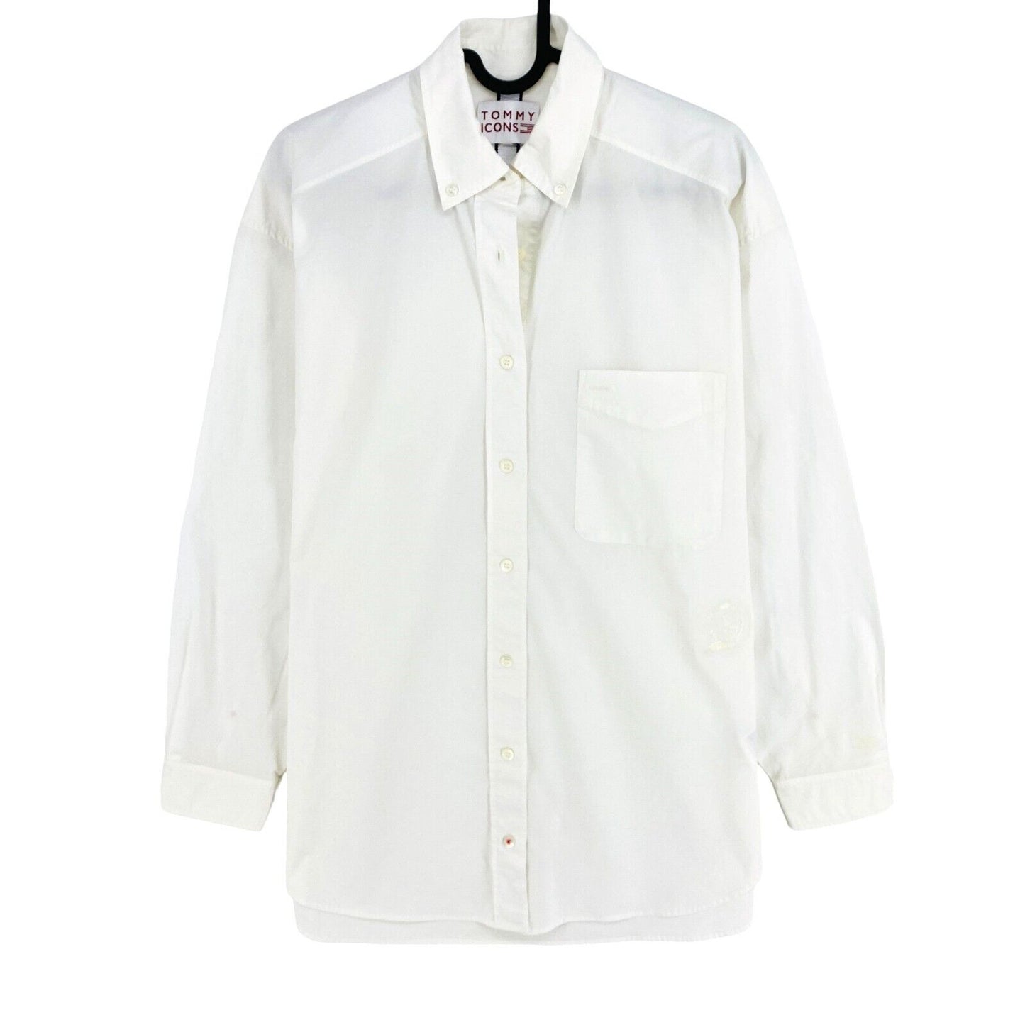 Tommy Hilfiger Icons White Cotton Archive Shirt Size EU 40 UK 12 US 8