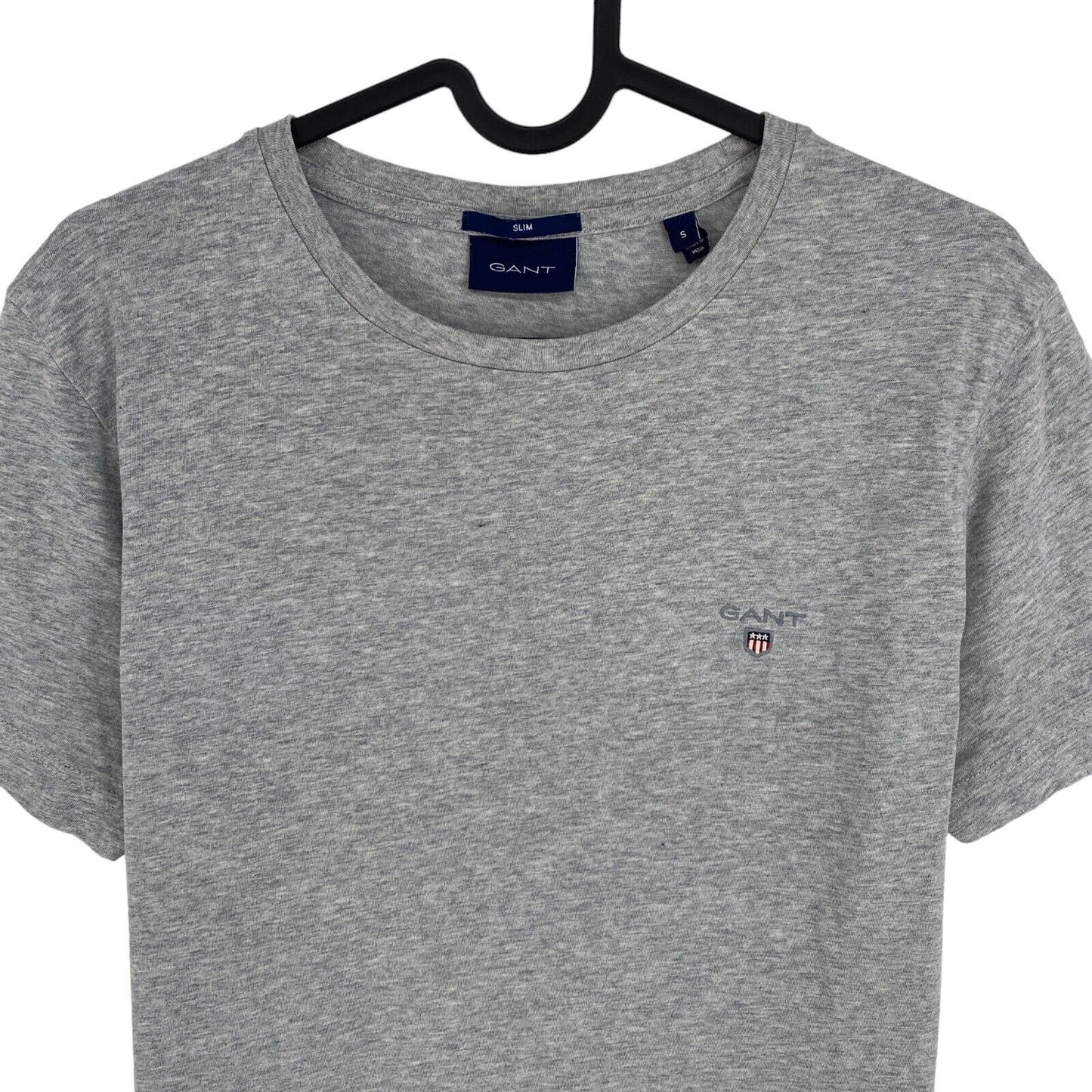 GANT Graues Original Slim Fit T-Shirt mit Rundhalsausschnitt, Größe S