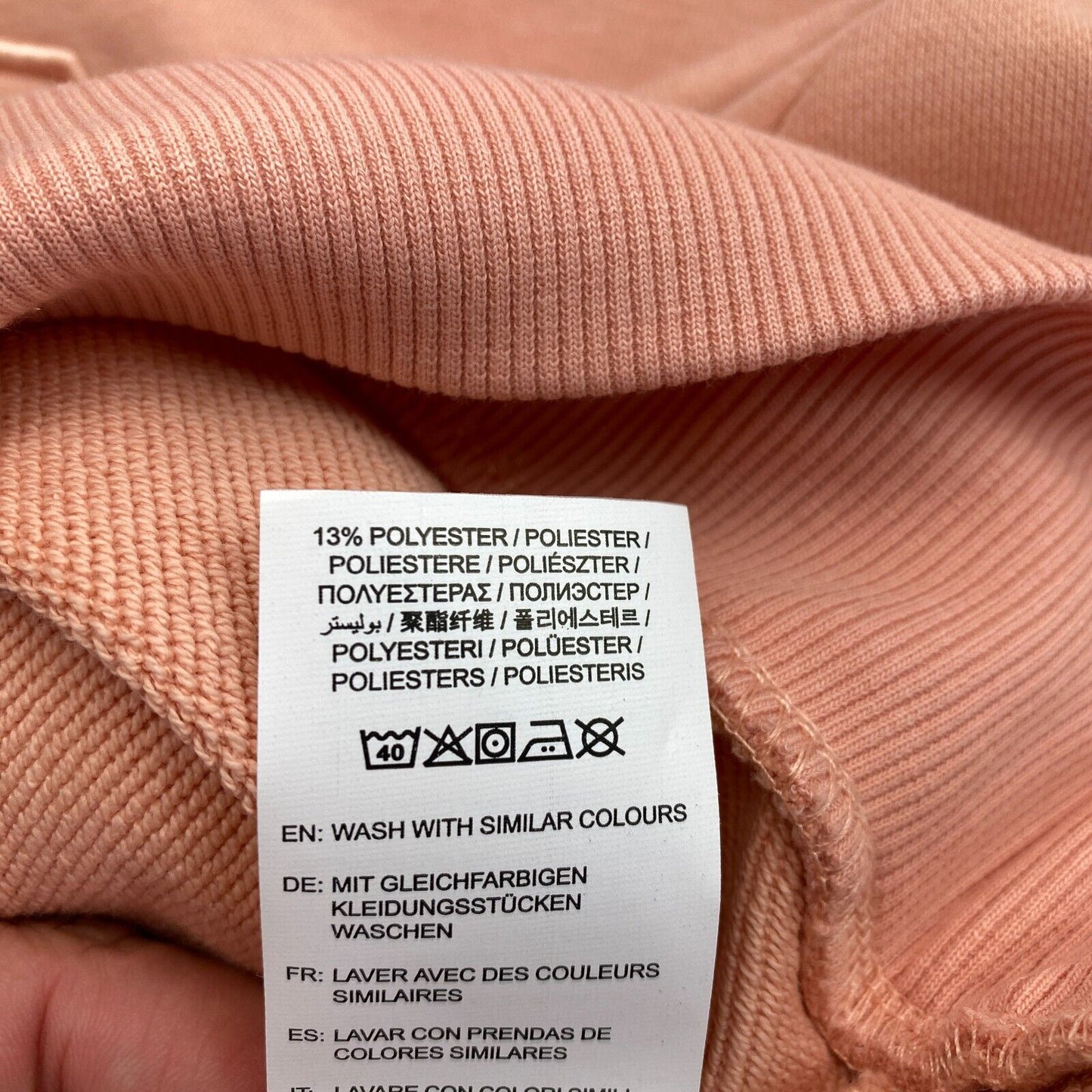 GANT Pink-Orange Tonal Archive Shield Rundhalspullover Pullover Größe XS