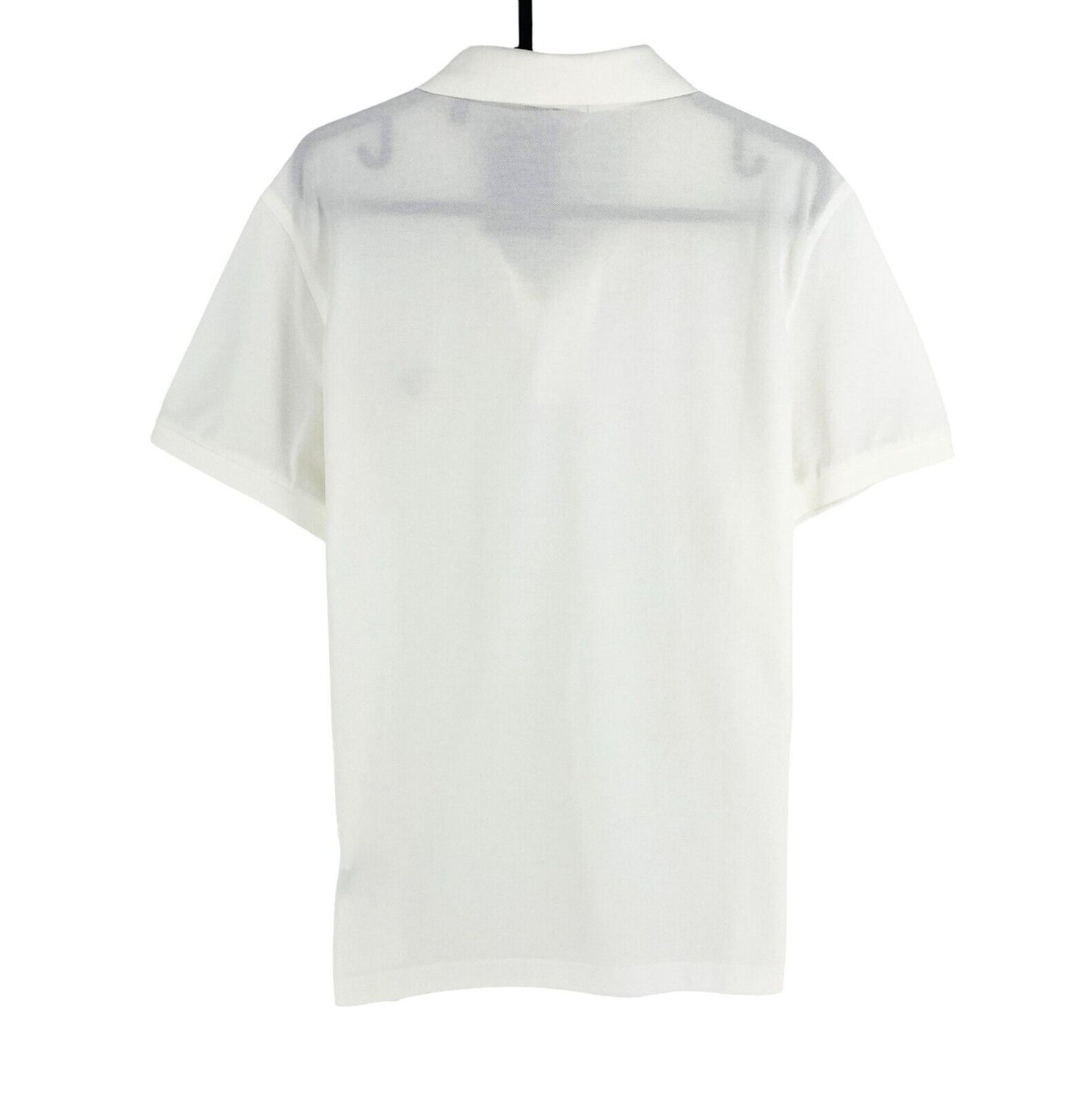 GANT Men White Original Regular Fit Pique Rugger Short Sleeves Polo Shirt Size M