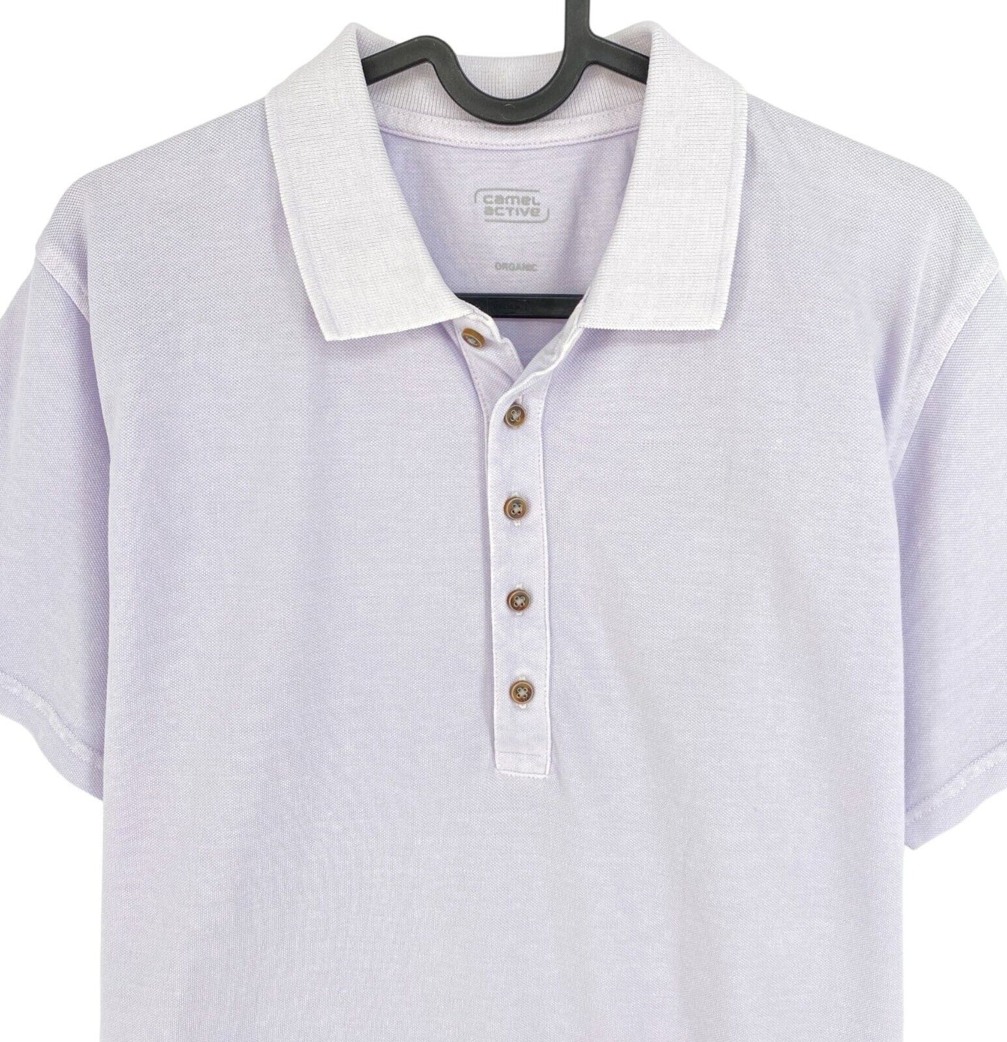 Camel Active Hellviolettes Piqué-Poloshirt SS, Größe XL